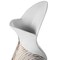 Uniquewise Modern Ribbed Style Designed Table Vase for Entryway Dining or Living Room, Ceramic White QI004038 - alternate 4